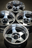 Stealth Custom Series GEN5 17X8.5 +20 Polished W/BLACK WINDOWS set of 4