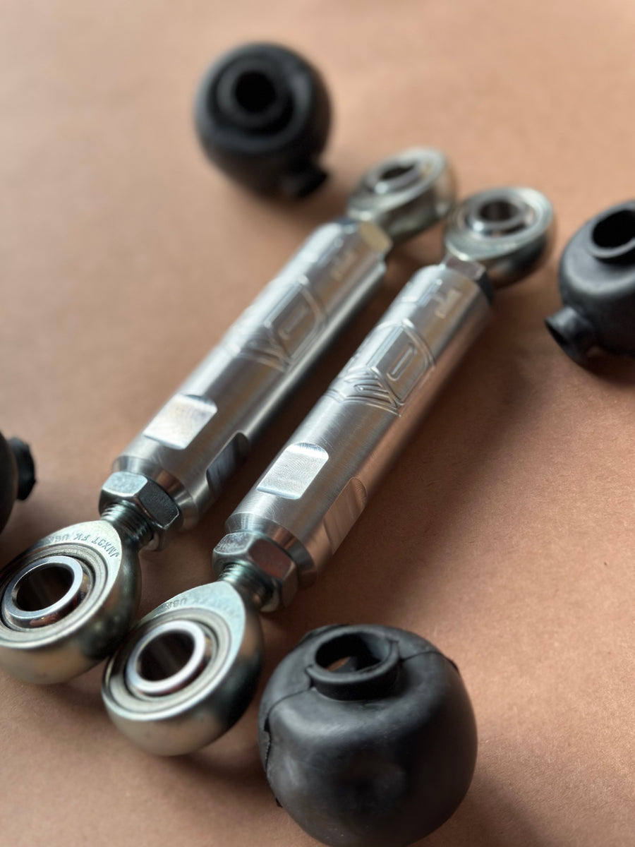 TNA BILLET ADJUSTABLE FRONT SWAY BAR LINKS FOR FABTECH 6'' 05-23