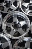 Stealth Custom Series GEN5 17X8.5 +20 Polished W/BLACK WINDOWS set of 4