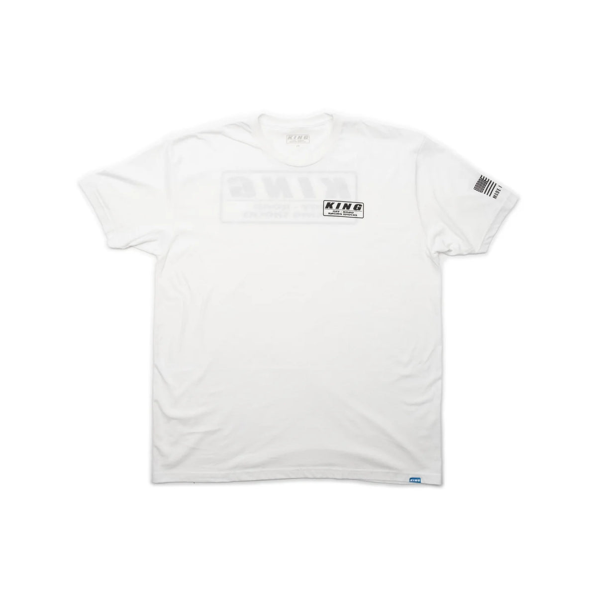 KING SHOCKS WHITE TEE W/BLACK LOGO- PT# APP-VMT209 – Top