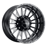 WELD RACING SCORCH 20X12 6LUG GLOSS BLACK AND MILLED set of 4