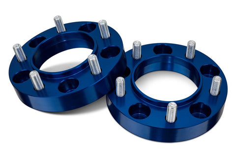 1996-2023 TOYOTA TACOMA 1996-2024 RUNNER 1" HUB CENTRIC WHEEL SPACERS PAIR BLUE 6X5.5 / 6X139.7 - PT# 1.0HCTACOBL2 (D3)