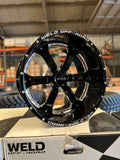 WELD RACING GRANADA SIX 20X12 6LUG set of 4