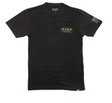 KING SHOCKS BLACK CVC CREW TEE W/ OLIVE GREEN LOGO