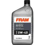 FRAM Full Synthetic 0W-40 Motor Oil: 1 Quart F904