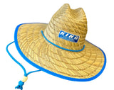 KING SHOCKS STRAW HAT W/BLUE PATCH LOGO- PT# APP-SH001