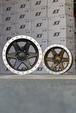 Stealth Custom Series BR6 17X8.5 -10 MATTE DARK BRONZE W MACH LIP set of 4