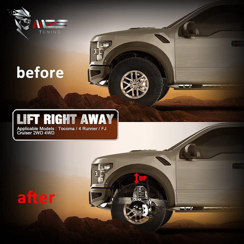 2" Front Leveling Kit For Toyota Tacoma 2003-2023, 4Runner, FJ Cruiser – 1stpower-tech