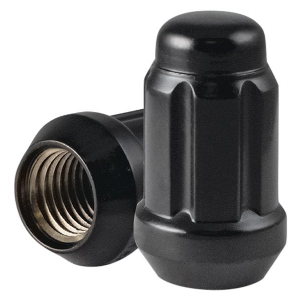 14MMX1.5 BLACK CLOSED END LONG SPLINE 8 LUG NUT SET OF 32 W/ KEY - PT ...