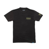 KING SHOCKS BLACK TEE W/OLIVE LOGO- PT# APP-VMT205