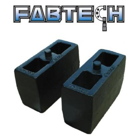 Fabtech 5" Lift Cast Iron Block AND U-BOLT SET - PT# FTSBK5 (C4)