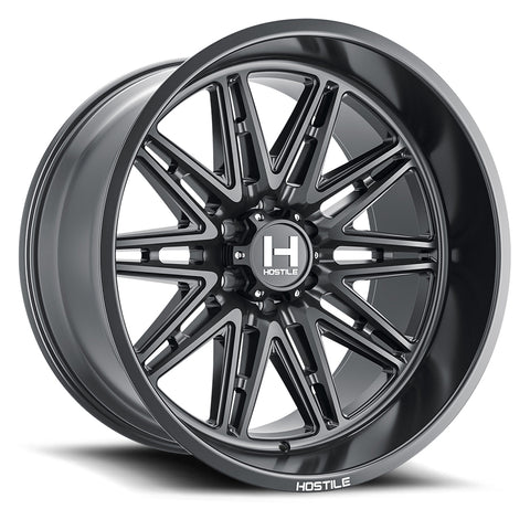 HOSTILE H126 MANIAC 20X12 6X5.5 -44 OFFSET ASPHALT SET OF 4 -  H126-2012655047BB