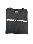 KING SHOCKS Black Tee w/Silver Wording