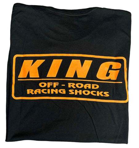 KING SHOCKS BLACK TEE W/ORANGE LOGO