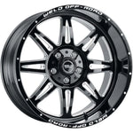 Weld Offroad 22x12 W132 Cheyenne5X139.7 5X150 Gloss Black / Milled Set of 4 -W13222070475