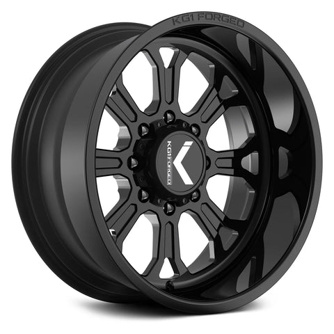 KG1 Forged KT060 CHECKMATE 22X12 6X5.5 GLOSS BLACK set of 4 - KT060221269GB A