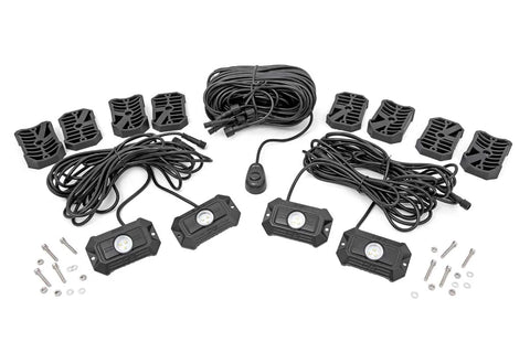 70980 ROUGH COUNTRY LED Rock Light Kit (4 Piece Set)