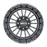 WELD RACING SCORCH 20X12 6LUG GLOSS BLACK AND MILLED set of 4