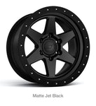 Stealth Custom Series BR6 17X8.5 MATTE JET BLACK set of 4