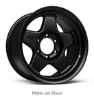 Stealth Custom Series F5 17X9 -38 MATTE JET BLACK set of 4