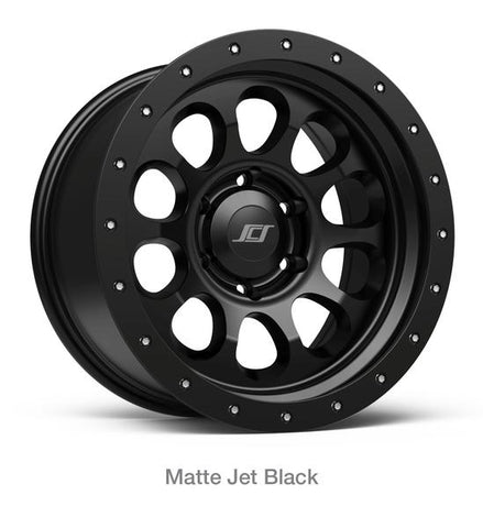 Stealth Custom Series RAY10 MATTE JET BLACK 17X8.5 set of 4