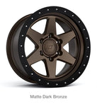 Stealth Custom Series BR6 17X9 -38 Matte Dark Bronze  set of 4