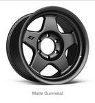 Stealth Custom Series F5 17X8.5 -10 MATTE GUNMETAL set of 4